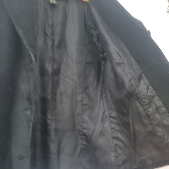 Vintage Danier 8-10 Black Suede Leather Jacket - Picture 13 of 16